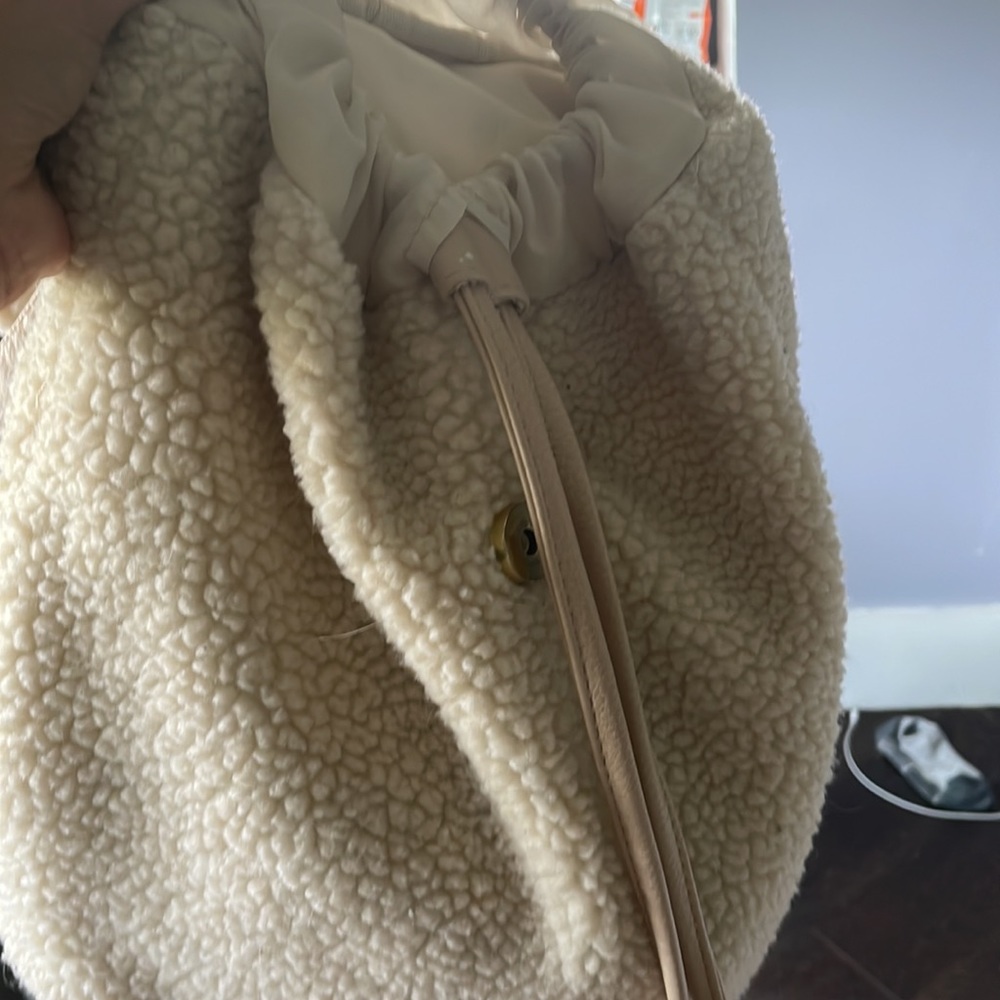 Faux Shearling Mini Backpack - Picture 2 of 5